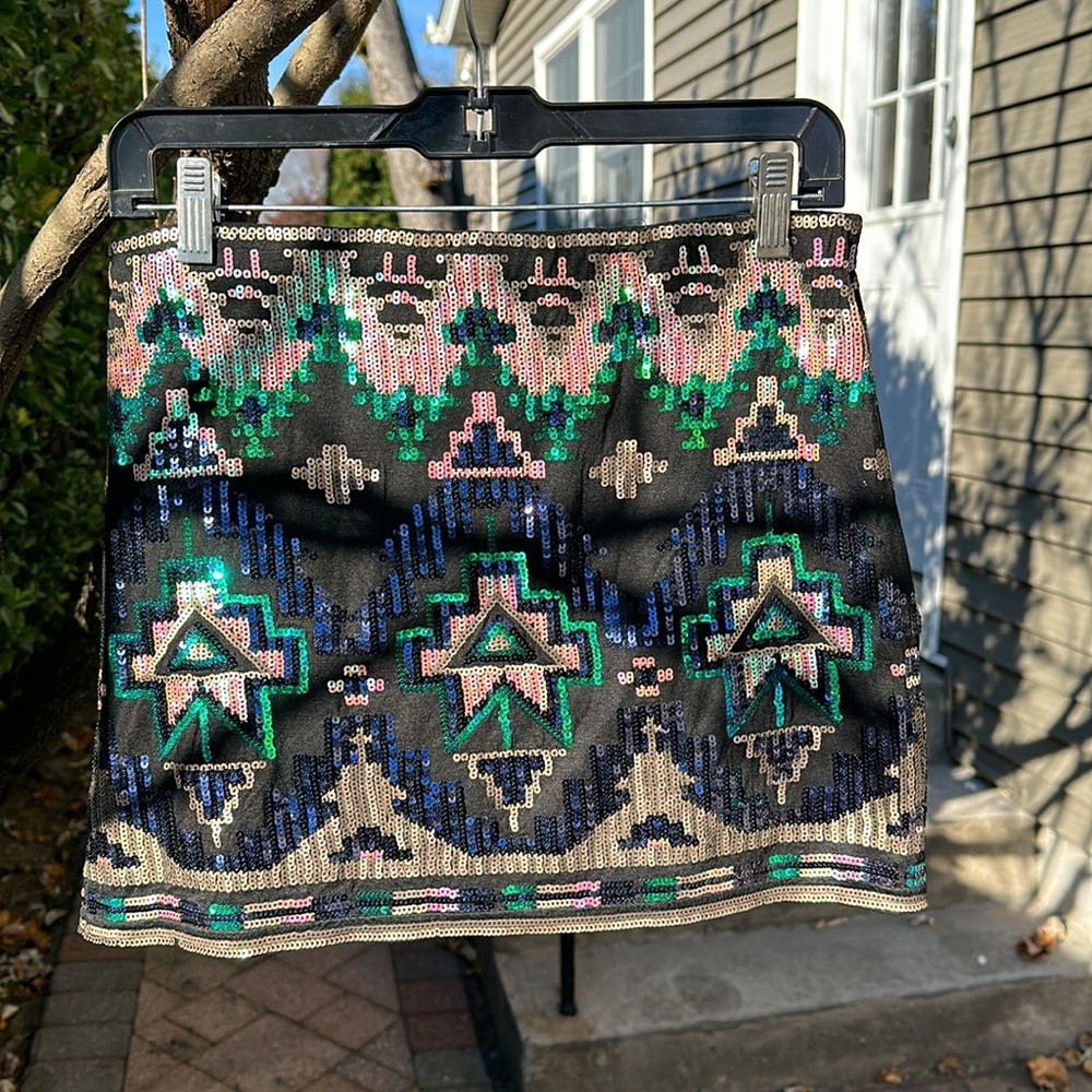 Verty Sequin Mini ~ Boutique Chic Illuminati Party Skirt Joyce Leslie - Picture 5 of 9